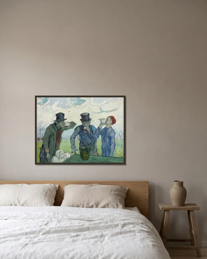 Pijáci, Vincent van Gogh v rámu na stěně