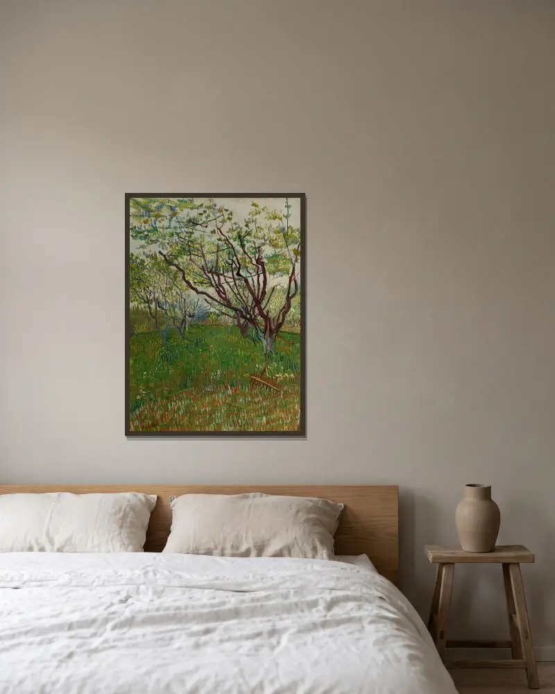 Kwitnący sad, Vincent van Gogh w ramie na ścianie