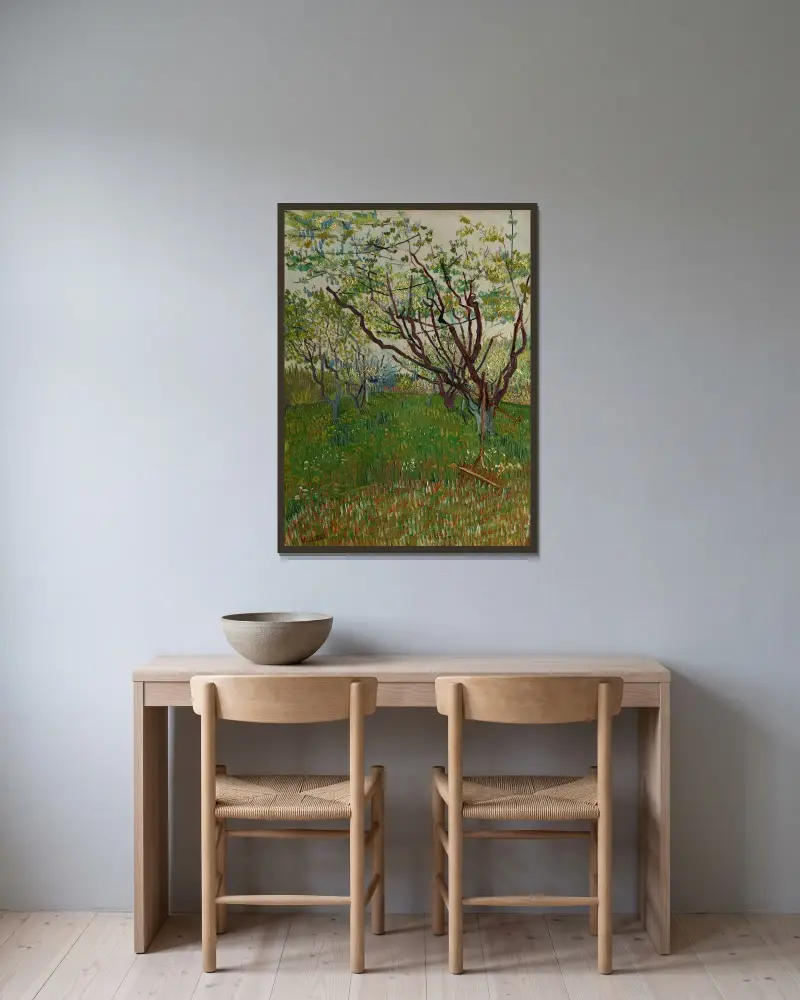 Kwitnący sad, Vincent van Gogh w ramie na ścianie