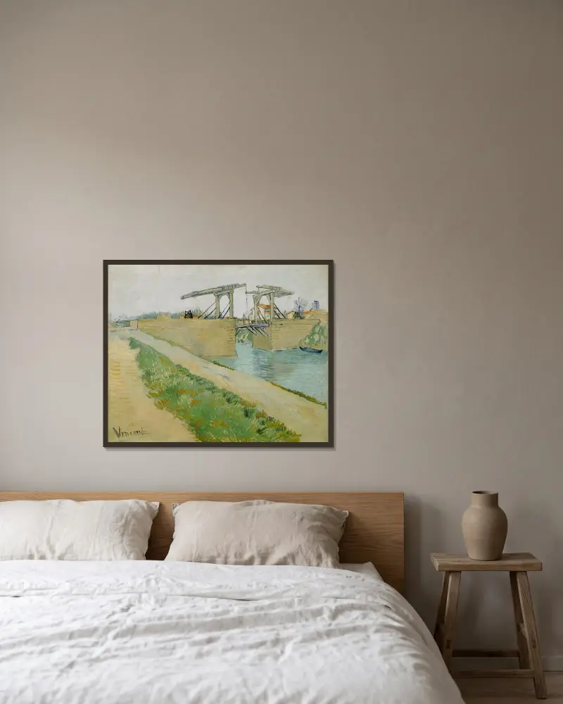Die Brücke von Langlois, 1888 – Nr. 2 von Vincent van Gogh gerahmt an einer Wand