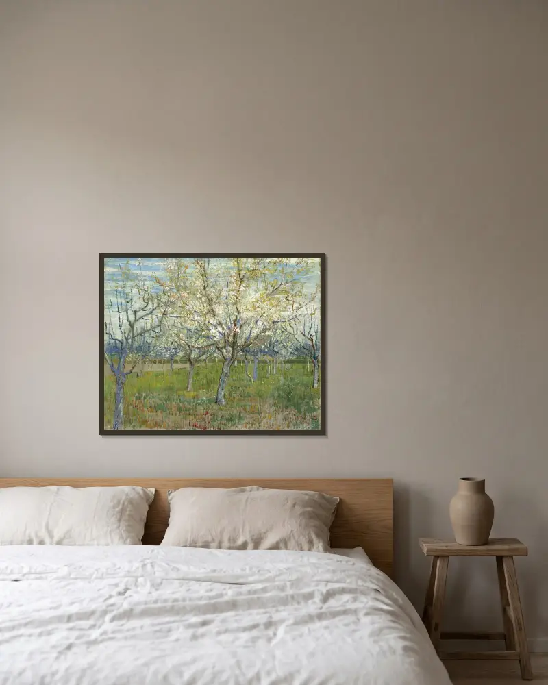 Růžový sad, Vincent van Gogh v rámu na stěně