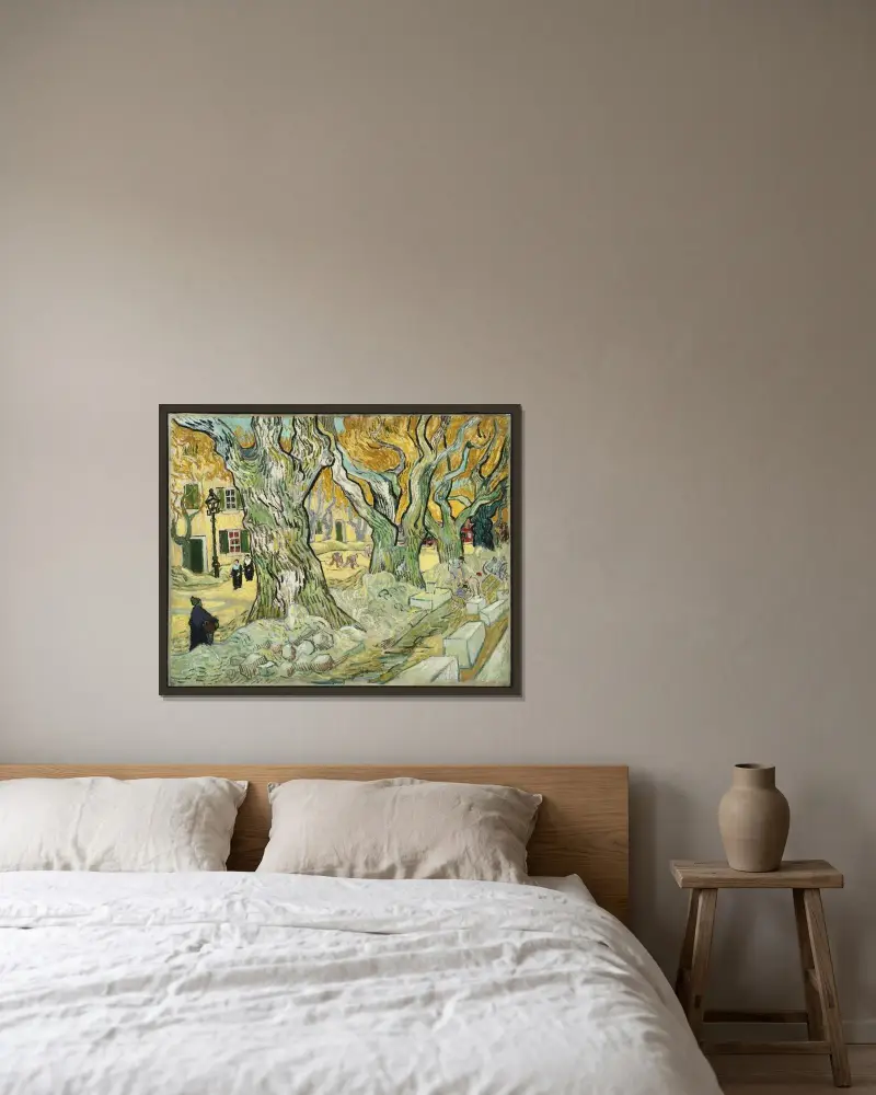 Opraváři silnice, Vincent van Gogh v rámu na stěně