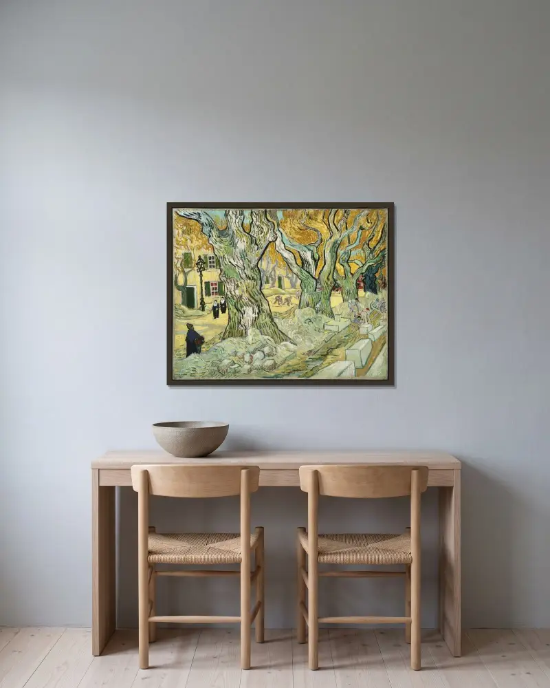 Opraváři silnice, Vincent van Gogh v rámu na stěně