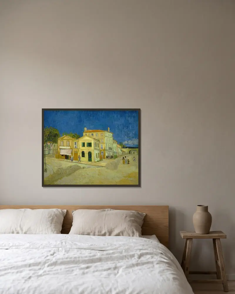 Žlutý dům (Ulice), Vincent van Gogh v rámu na stěně