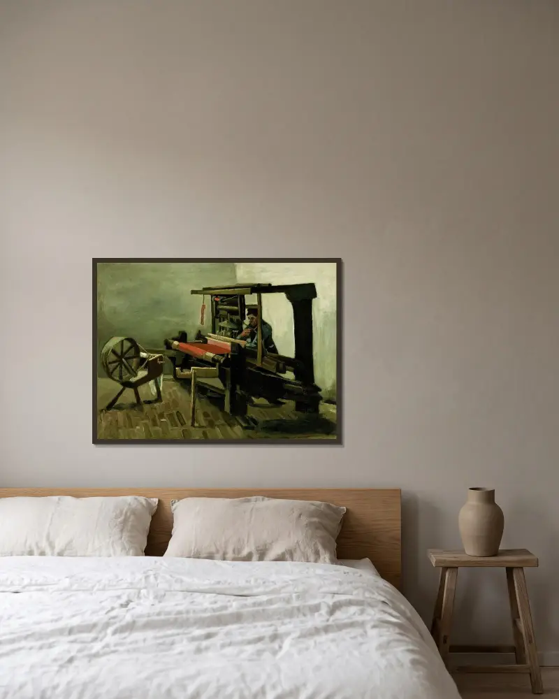 Tkaczka, Vincent van Gogh w ramie na ścianie