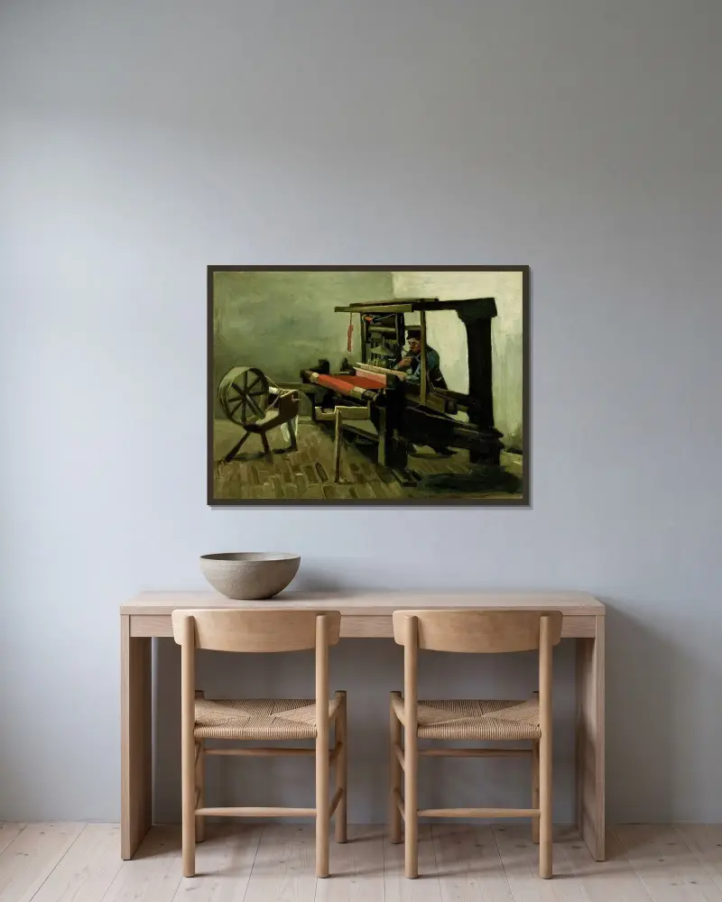 Tkaczka, Vincent van Gogh w ramie na ścianie