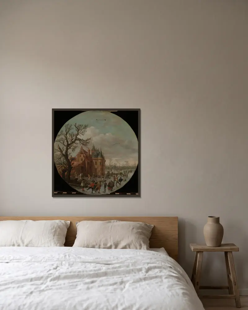 Zima, Jan van Goyen w ramie na ścianie