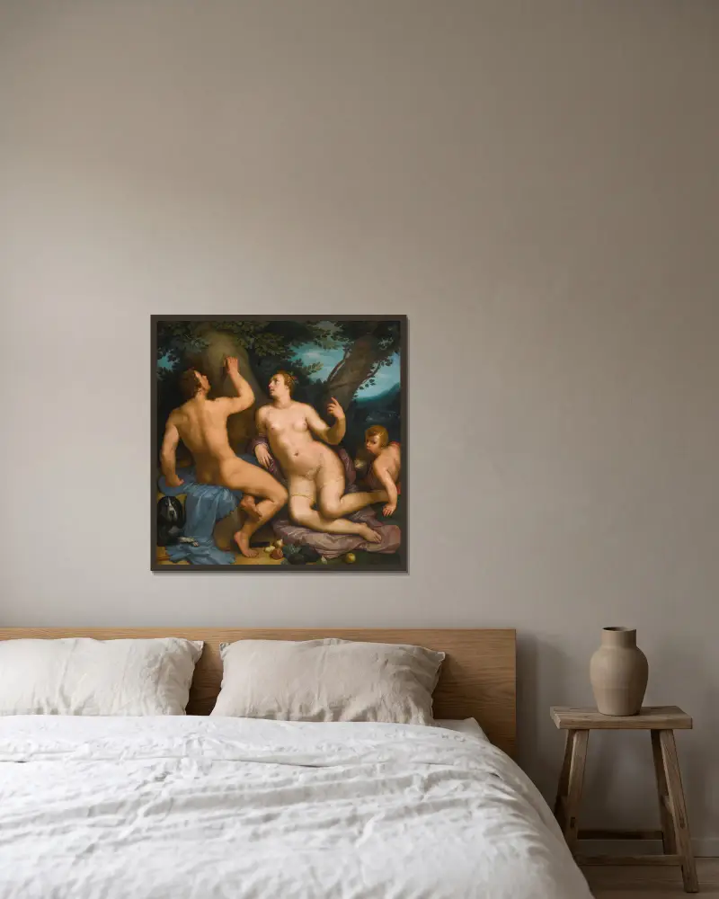 Paris a Oinone, Cornelis Cornelisz Van Haarlem v rámu na stěně