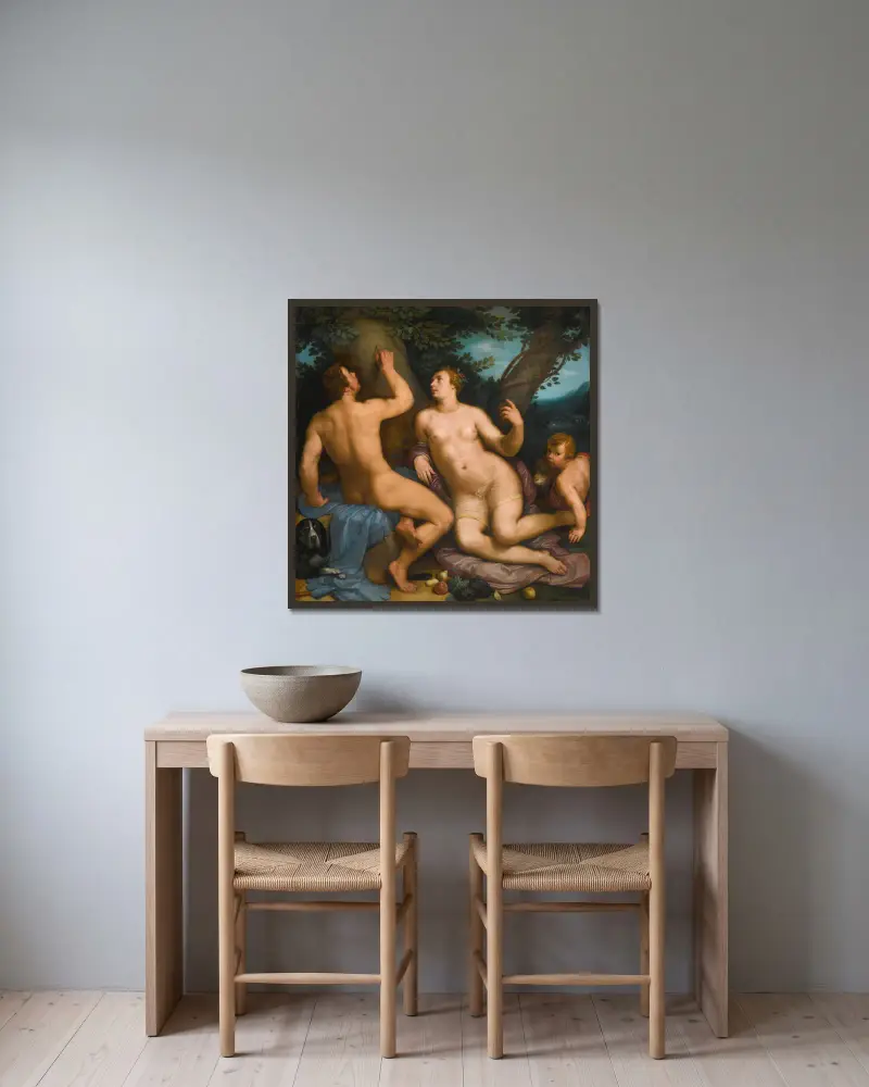 Paris a Oinone, Cornelis Cornelisz Van Haarlem v rámu na stěně