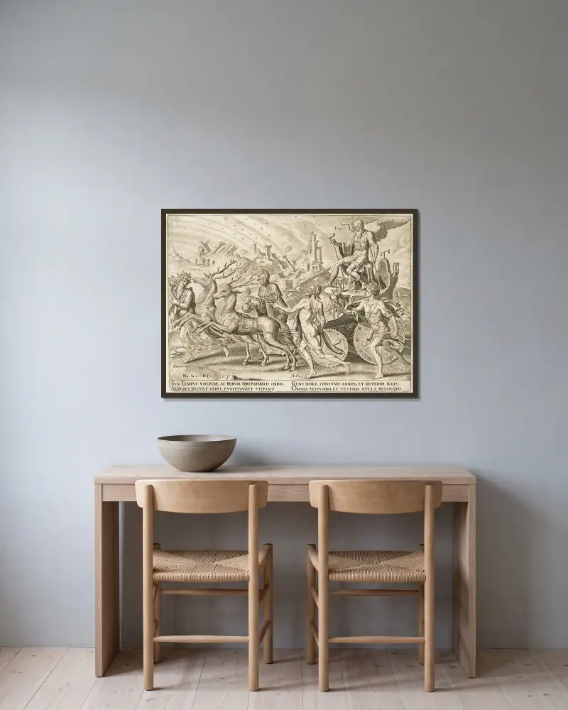 Časův triumf, Maarten Van Heemskerck v rámu na stěně