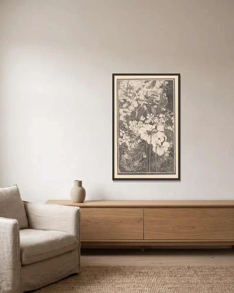 Lente von Theo van Hoytema gerahmt an einer Wand