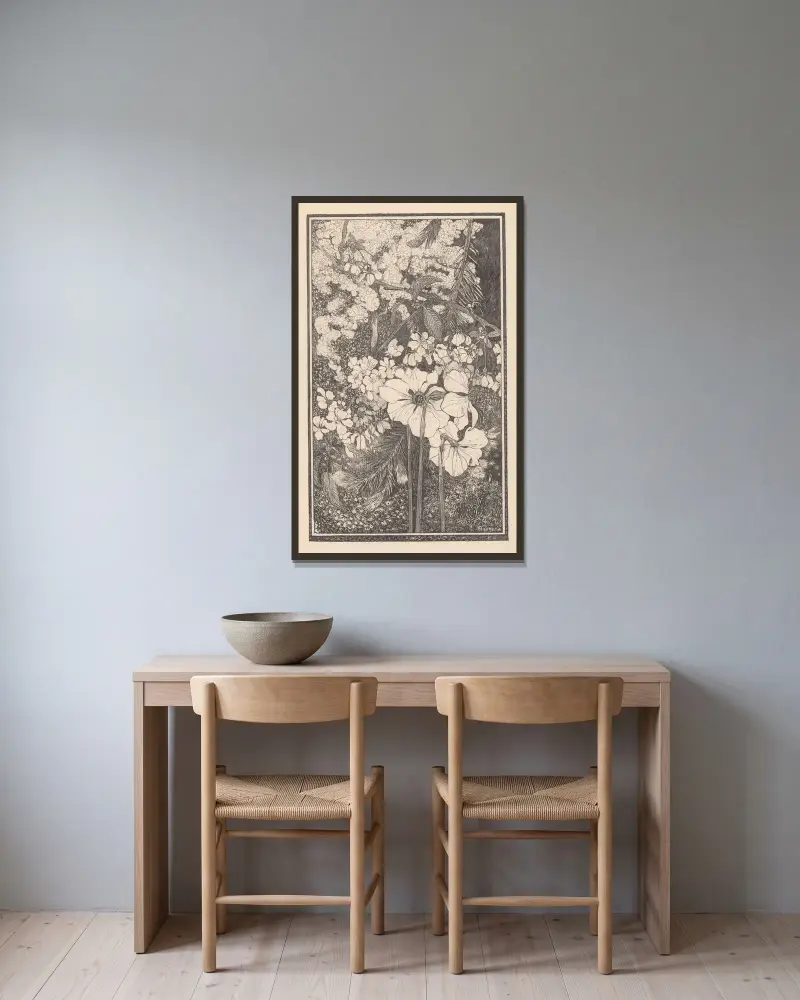 Lente von Theo van Hoytema gerahmt an einer Wand