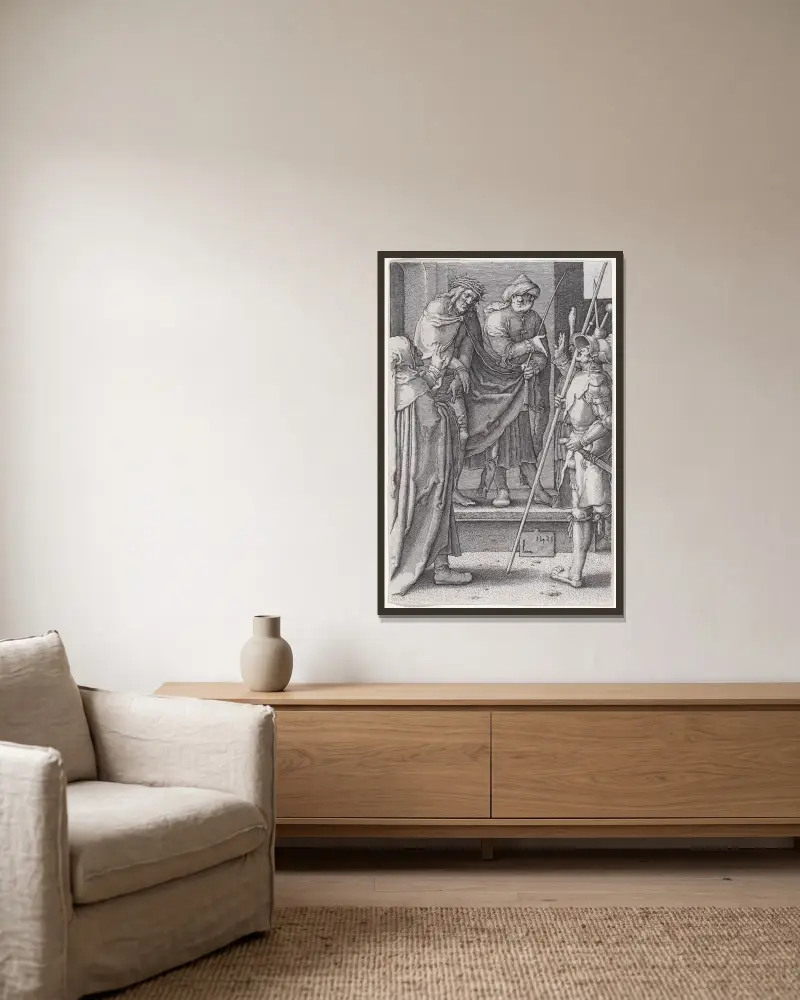 Ecce Homo, Lucas Van Leyden v rámu na stěně