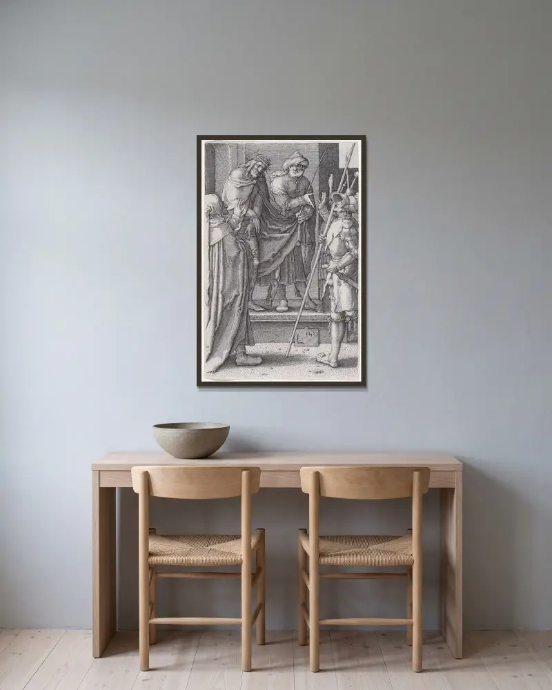 Ecce Homo, Lucas Van Leyden v rámu na stěně