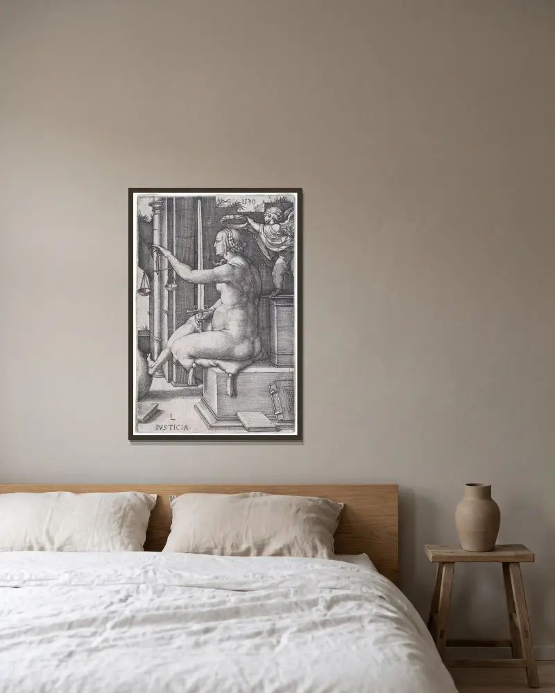 Spravedlnost, Lucas Van Leyden v rámu na stěně