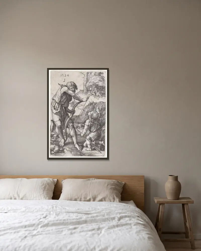 Lámech a Kain, Lucas Van Leyden v rámu na stěně