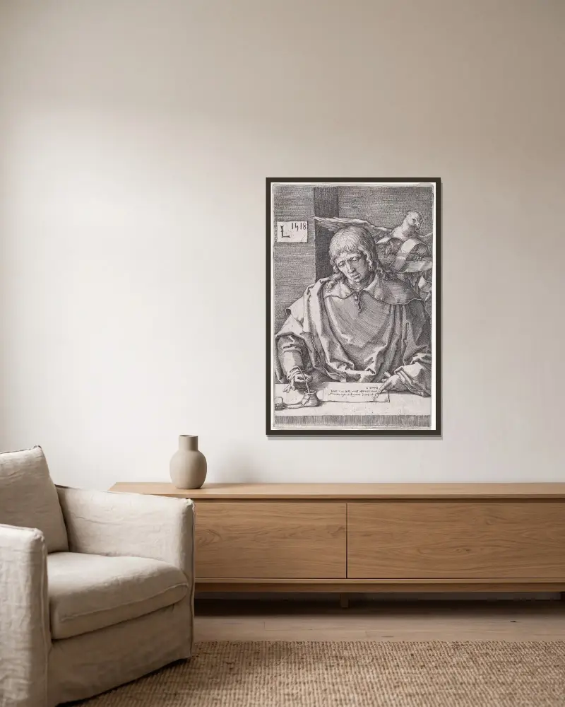 Svatý Jan, Lucas Van Leyden v rámu na stěně