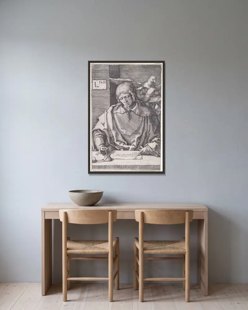Svatý Jan, Lucas Van Leyden v rámu na stěně