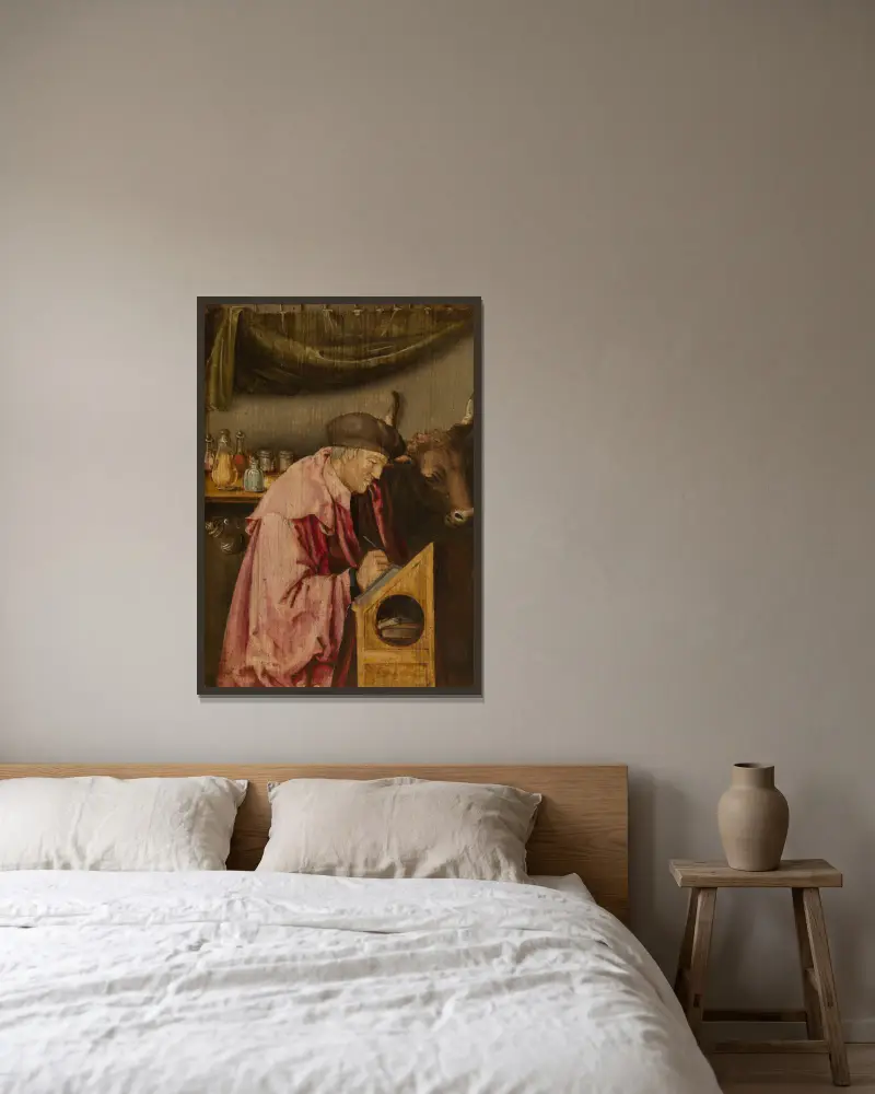 Svatý Lukáš, Lucas Van Leyden v rámu na stěně