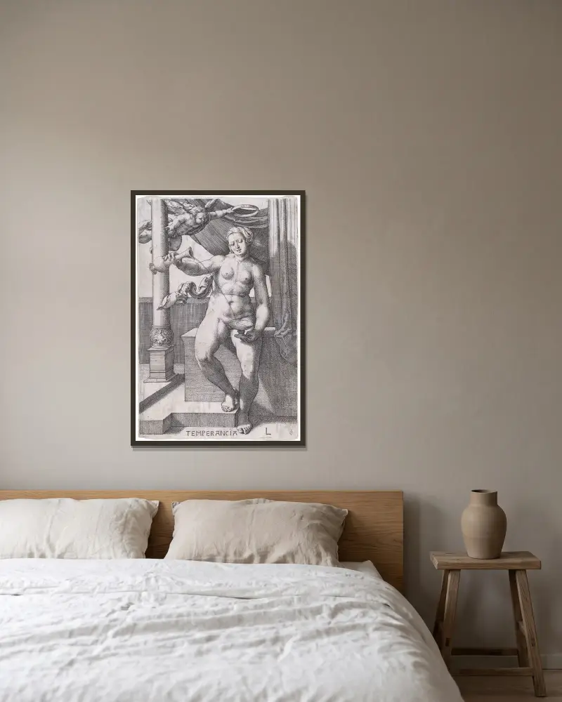 Umírněnost, Lucas Van Leyden v rámu na stěně