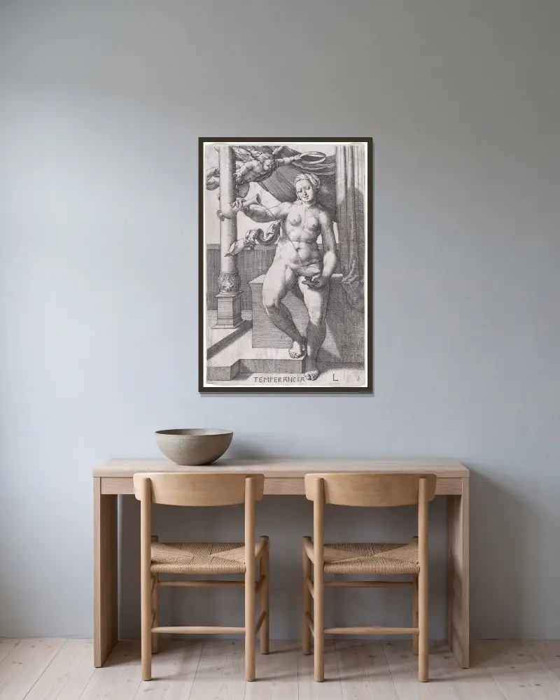Umírněnost, Lucas Van Leyden v rámu na stěně