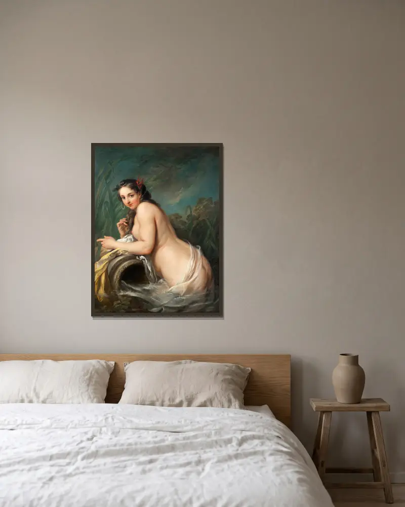 Najada, Charles-André van Loo w ramie na ścianie
