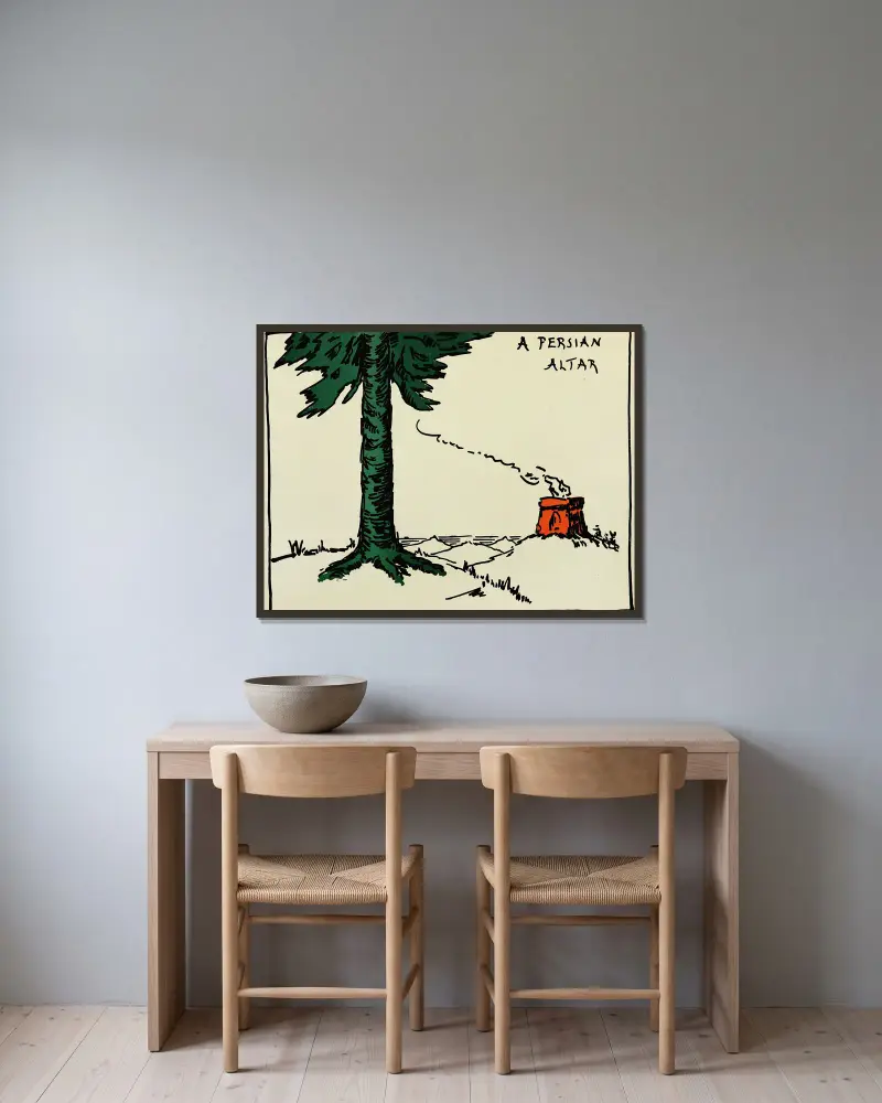 Perský oltář, Hendrik Willem Van Loon v rámu na stěně