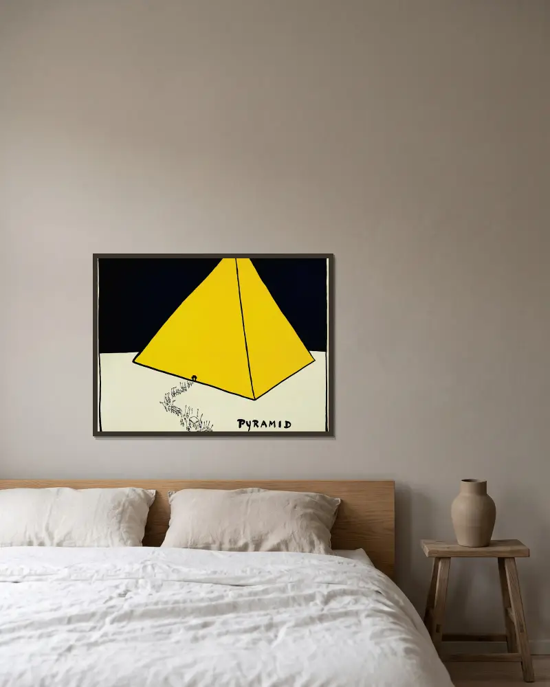 Pyramide von Hendrik Willem Van Loon gerahmt an einer Wand