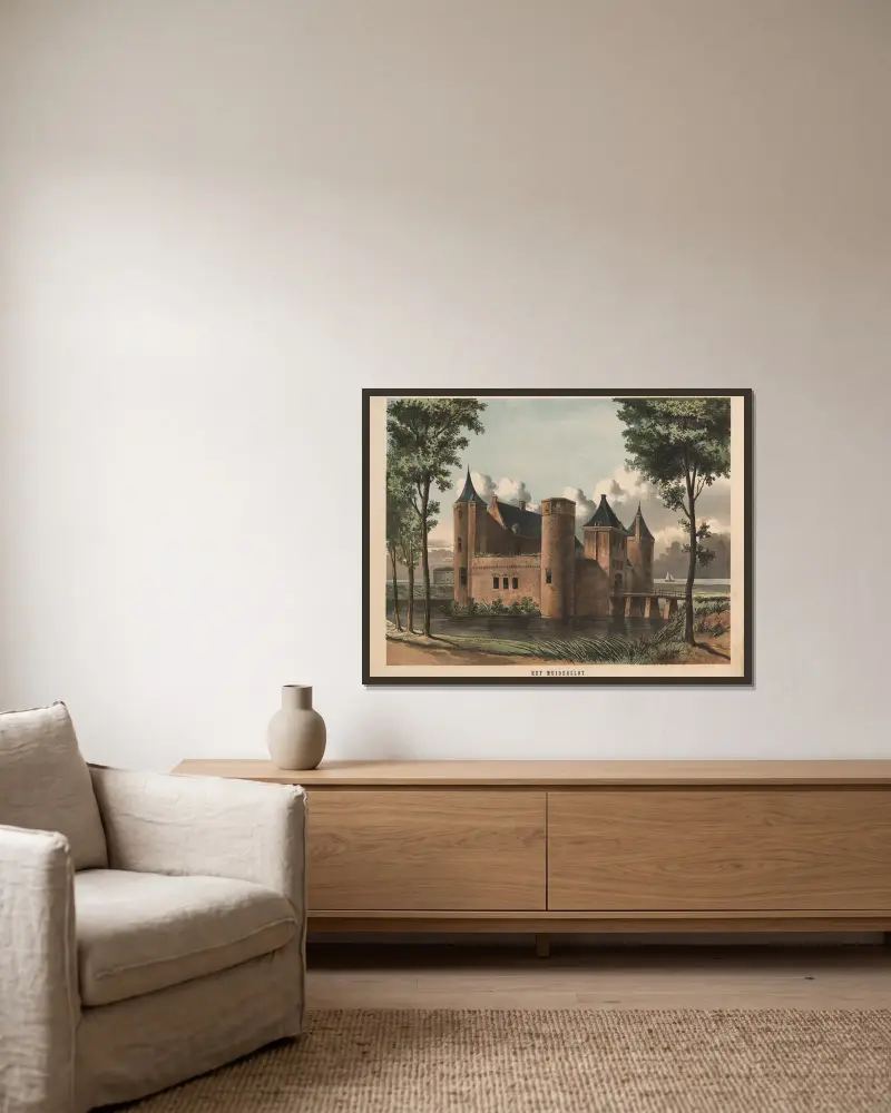 Zamek Muiderslot, Hendrik Jan van Lummel w ramie na ścianie