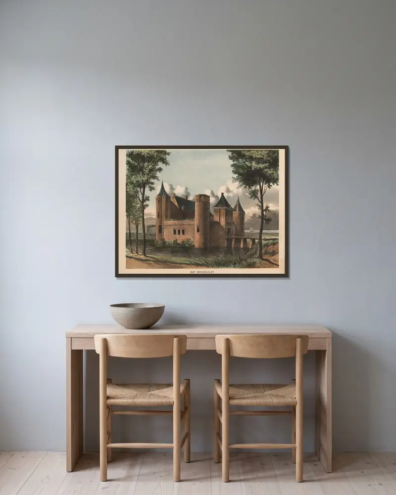 Zamek Muiderslot, Hendrik Jan van Lummel w ramie na ścianie