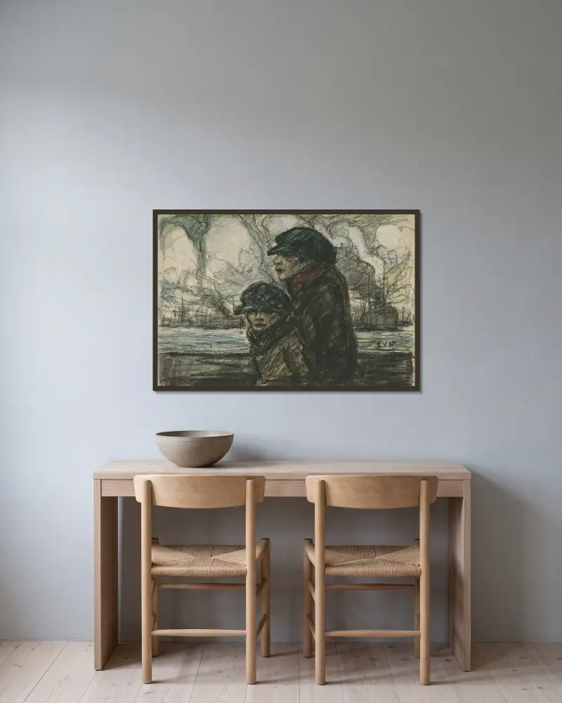 Povaleči, Eugeen Van Mieghem v rámu na stěně