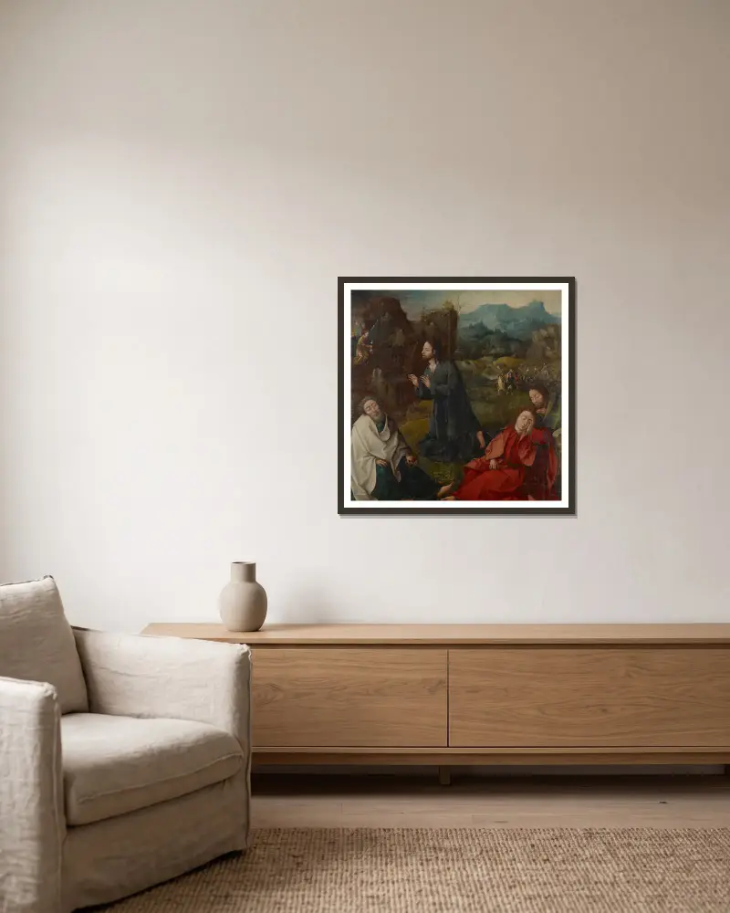Chrystus w Ogrójcu, Bernard van Orley w ramie na ścianie