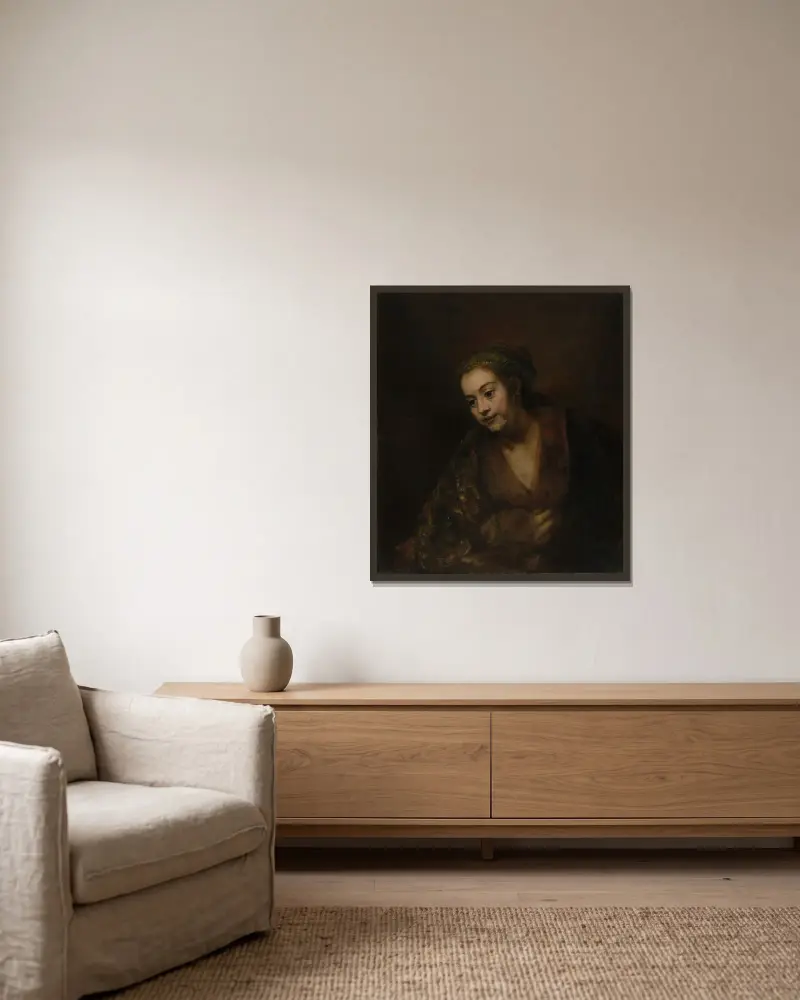 Hendrickje Stoffels, Rembrandt van Rijn w ramie na ścianie