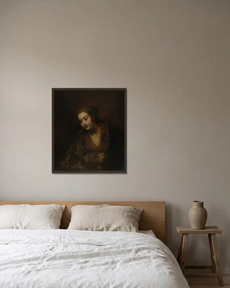 Hendrickje Stoffels, Rembrandt van Rijn w ramie na ścianie