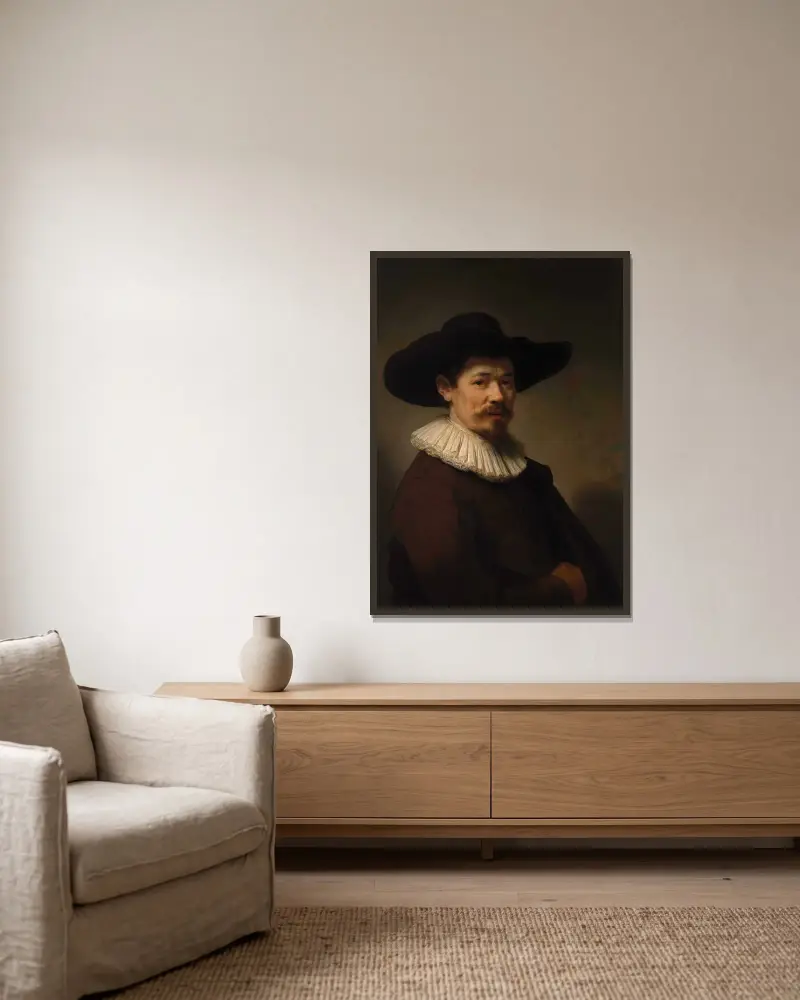 Herman Doomer, Rembrandt van Rijn v rámu na stěně
