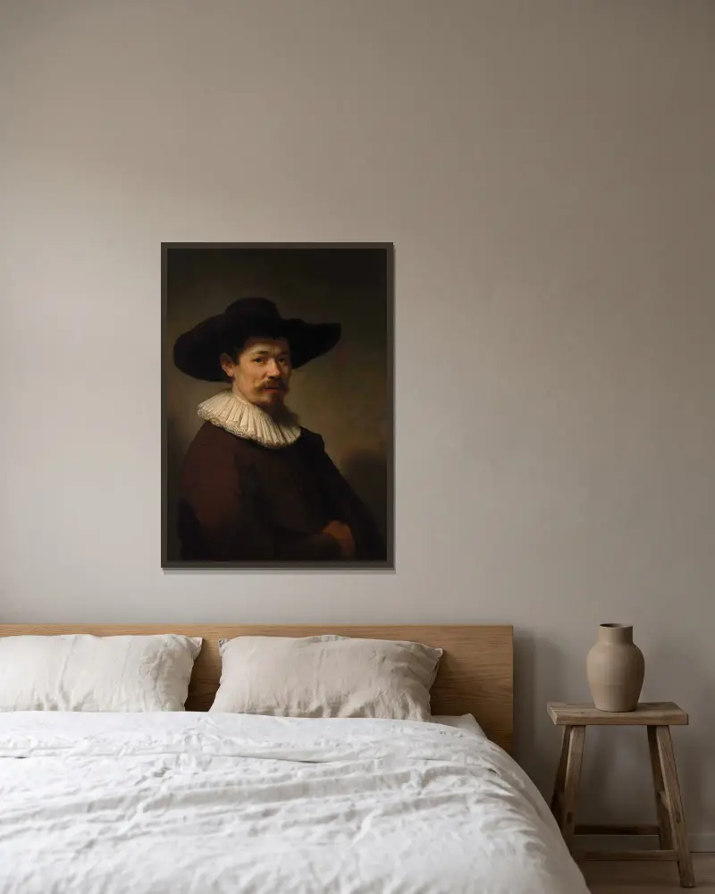 Herman Doomer, Rembrandt van Rijn v rámu na stěně