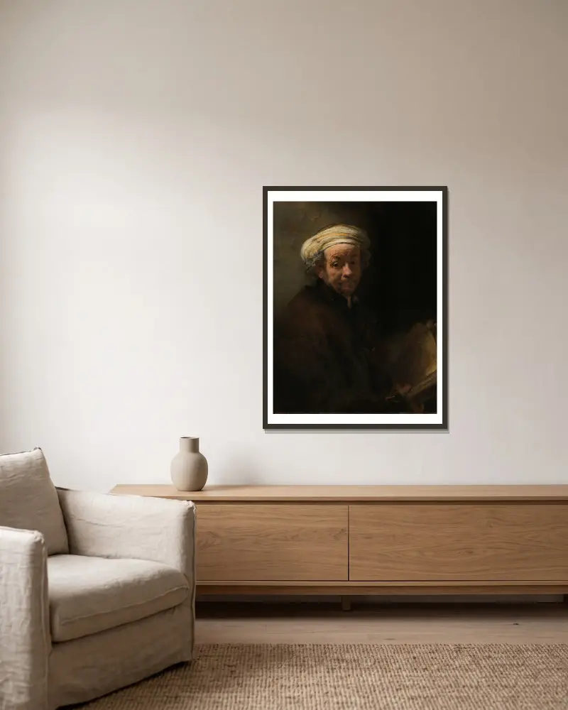 Autoportret jako apostoł Paweł, Rembrandt van Rijn w ramie na ścianie
