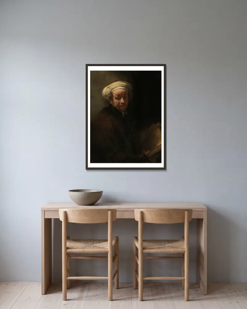 Autoportret jako apostoł Paweł, Rembrandt van Rijn w ramie na ścianie