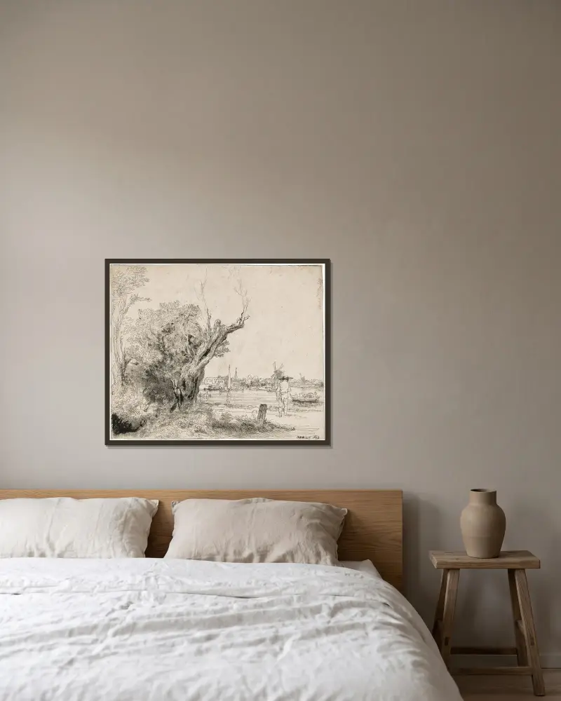 Omval, Rembrandt van Rijn w ramie na ścianie