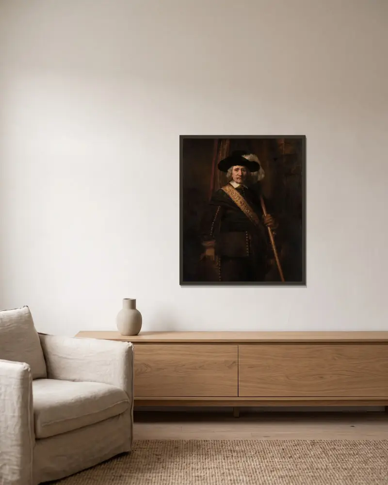 Chorąży (Floris Soop, 1604–1657), Rembrandt van Rijn w ramie na ścianie