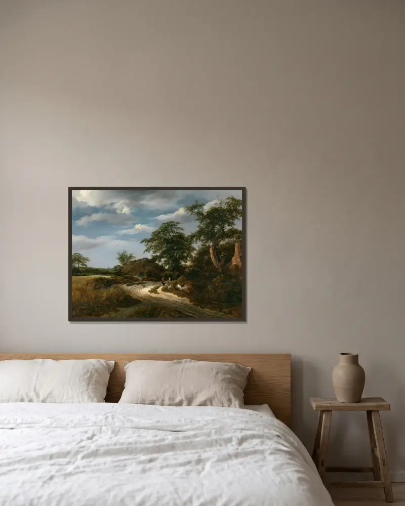 Krajina, Jacob van Ruisdael v rámu na stěně
