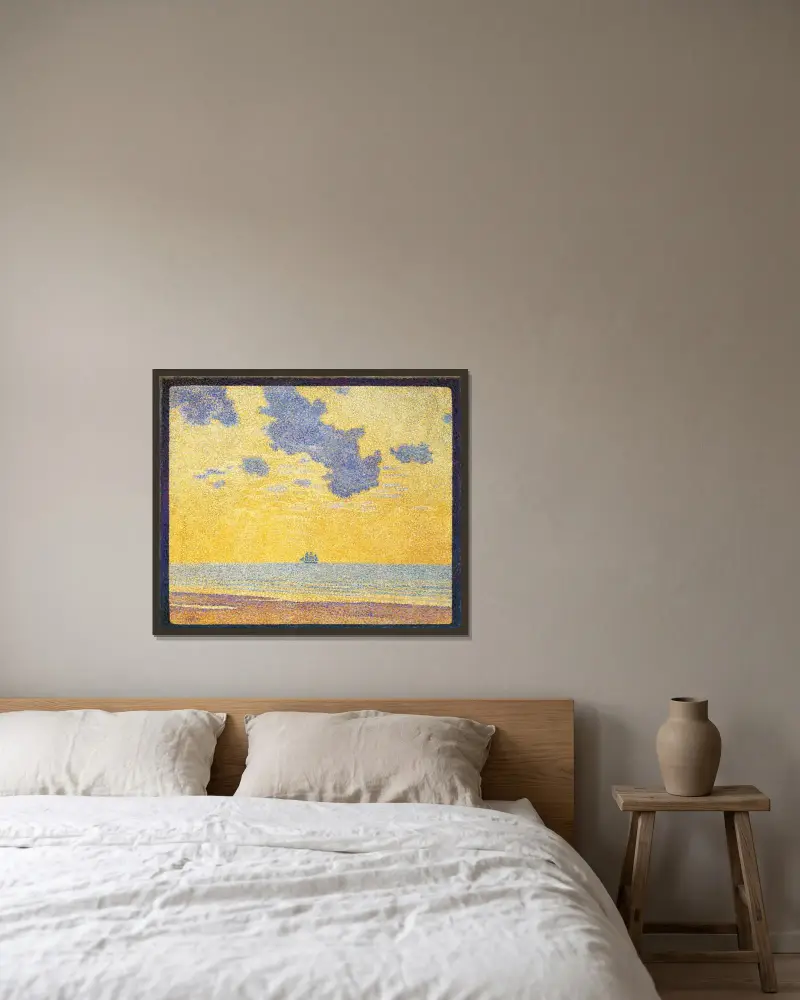 Velké mraky, Theo van Rysselberghe v rámu na stěně