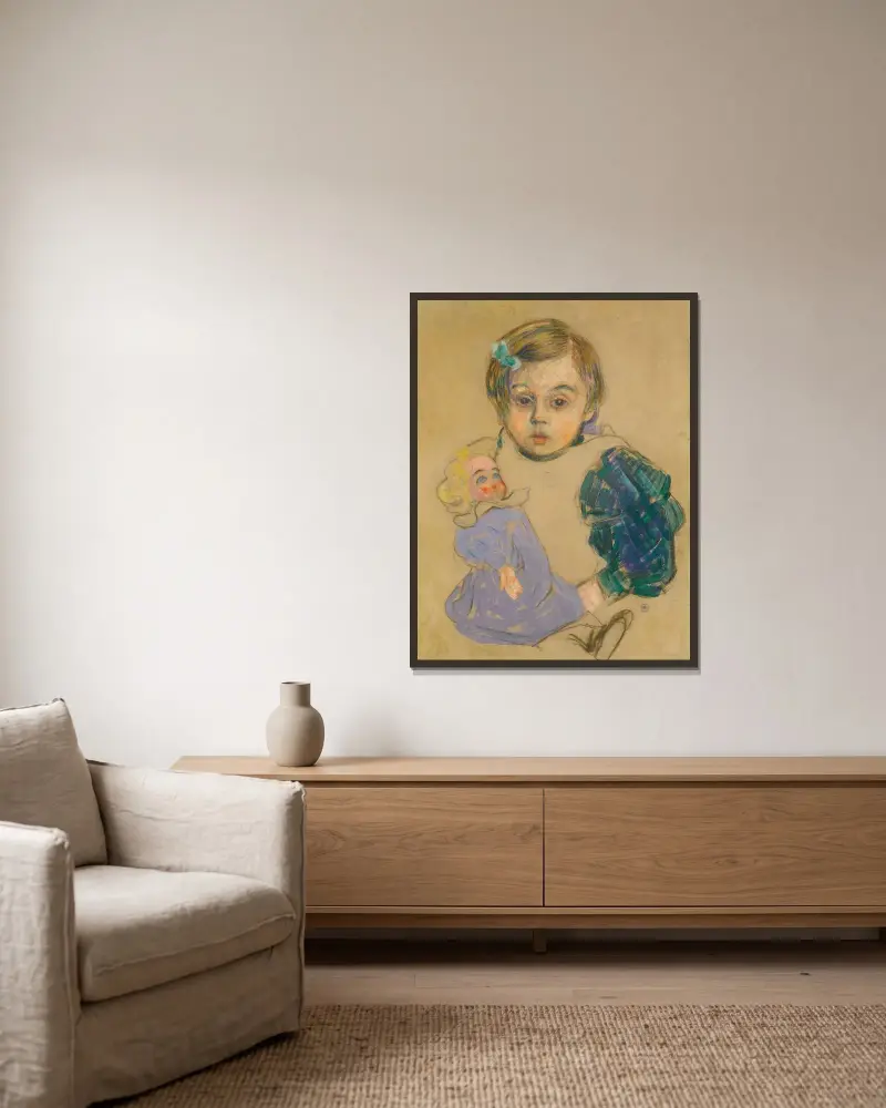 Élisabeth Van Rysselberghe von Theo van Rysselberghe gerahmt an einer Wand