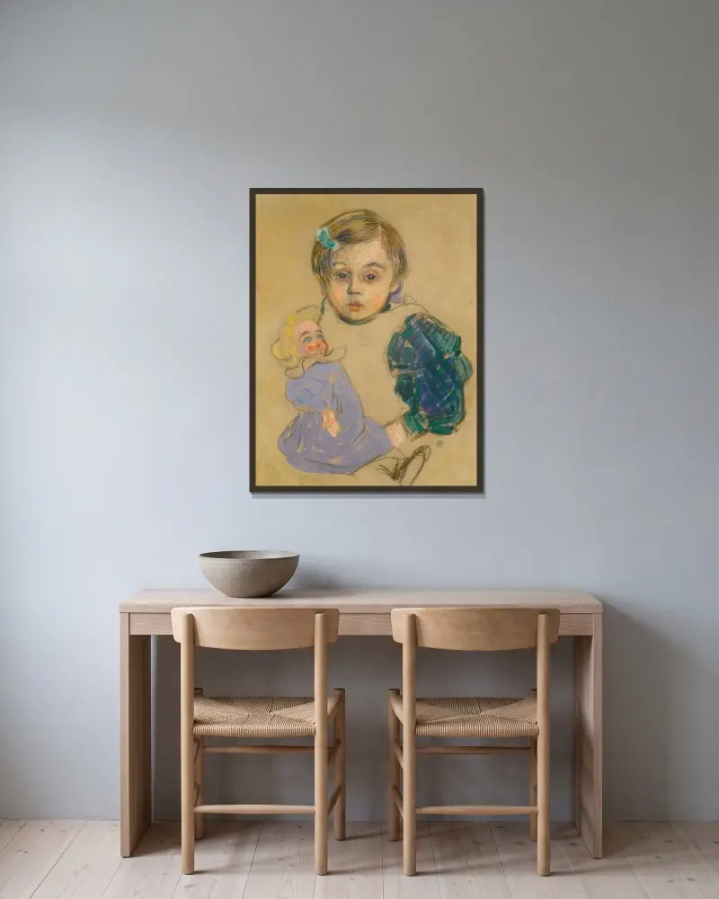 Élisabeth Van Rysselberghe von Theo van Rysselberghe gerahmt an einer Wand