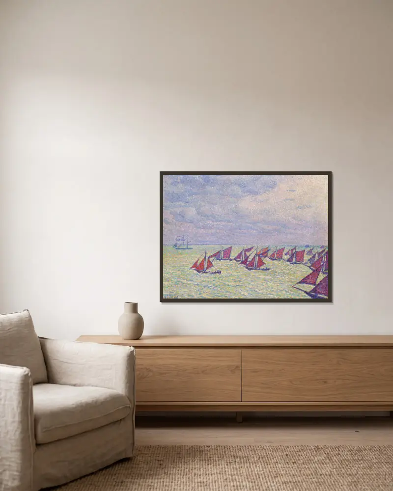Flotylla z Arnemuiden, Theo van Rysselberghe w ramie na ścianie