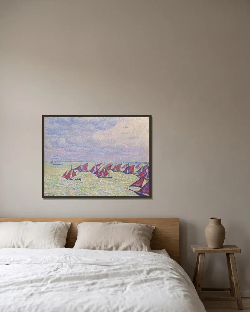 Flotylla z Arnemuiden, Theo van Rysselberghe w ramie na ścianie