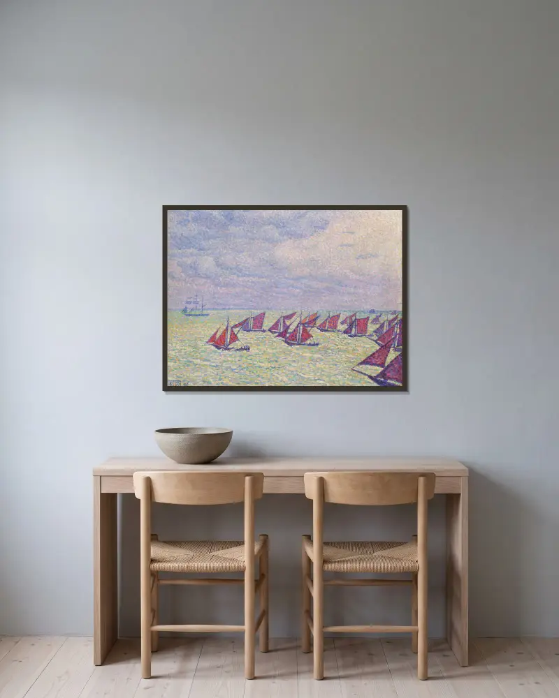 Flotylla z Arnemuiden, Theo van Rysselberghe w ramie na ścianie