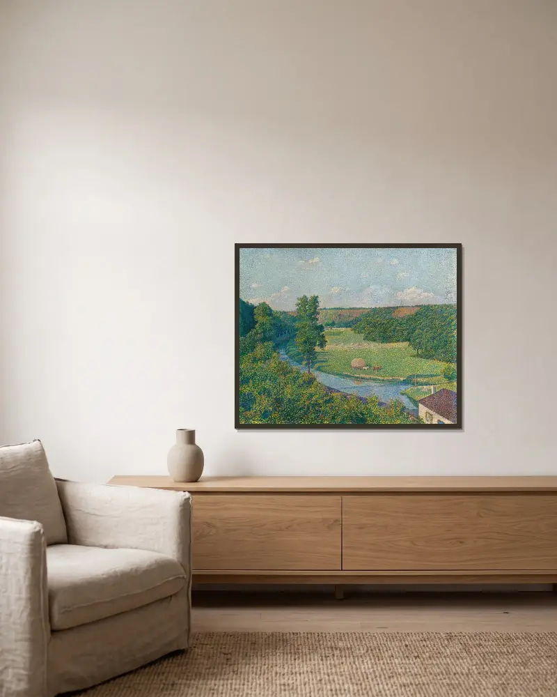 Sambreské údolí, Theo van Rysselberghe v rámu na stěně