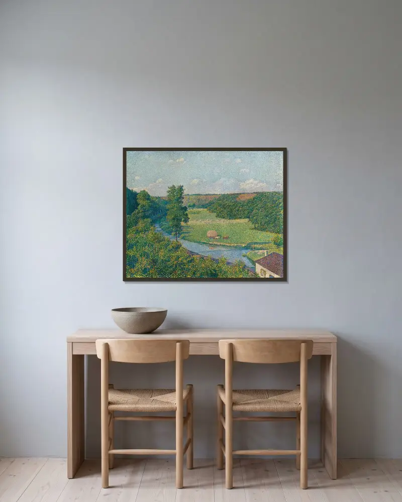 Sambreské údolí, Theo van Rysselberghe v rámu na stěně