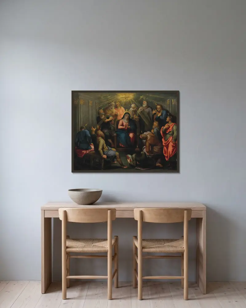 Letnice, Otto van Veen v rámu na stěně